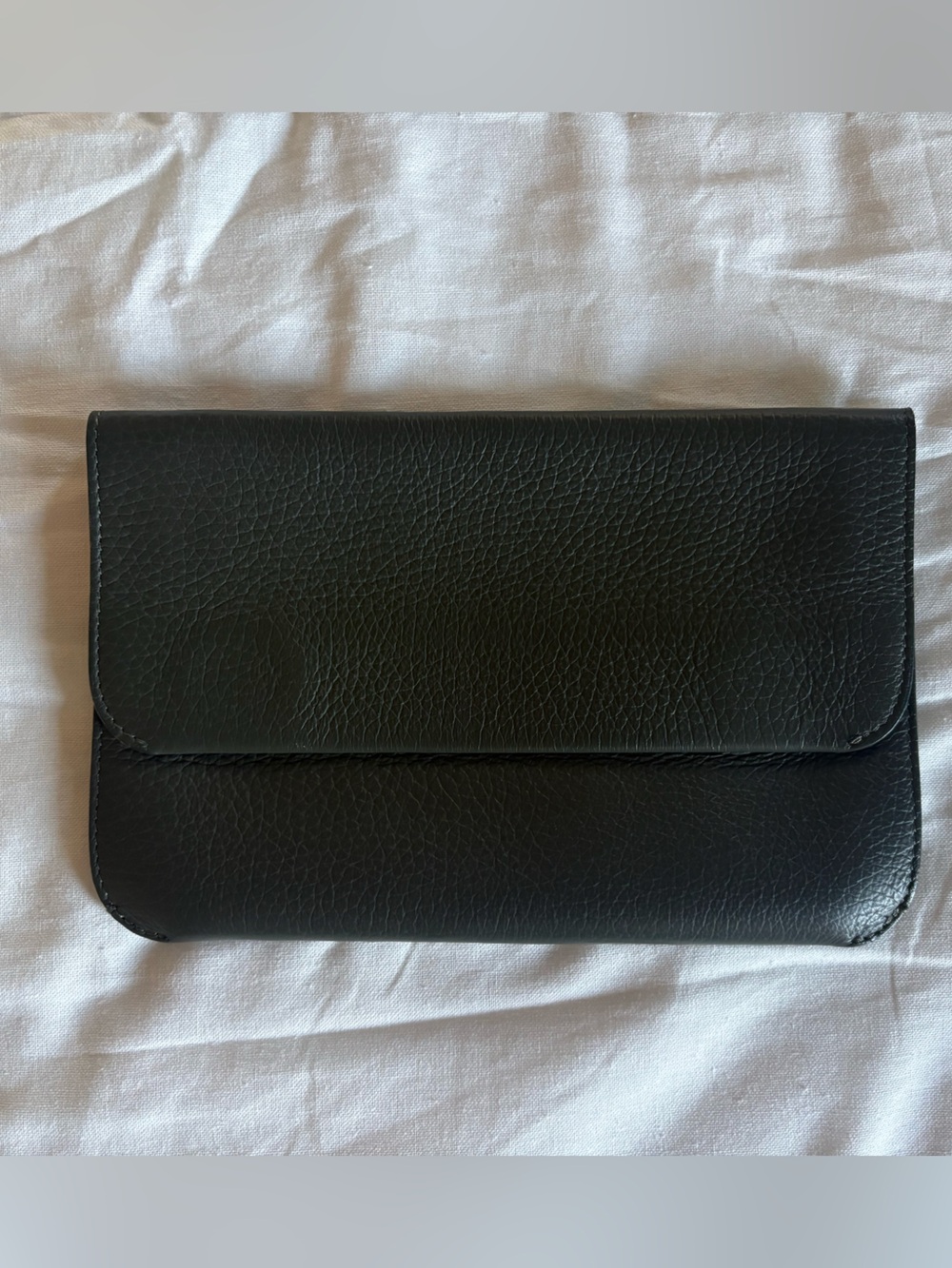 CUYANA Leather System Flap Bag - Dark Olive